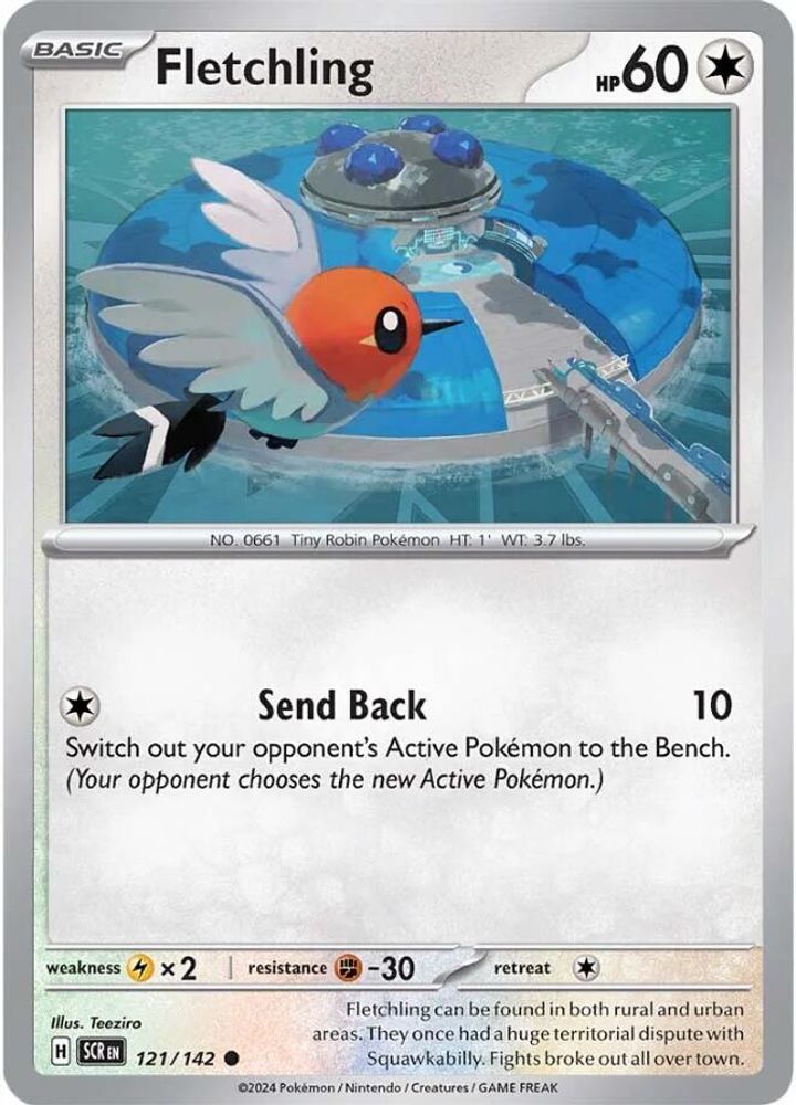 Fletchling 121  SV07 Stellar Crown - Common