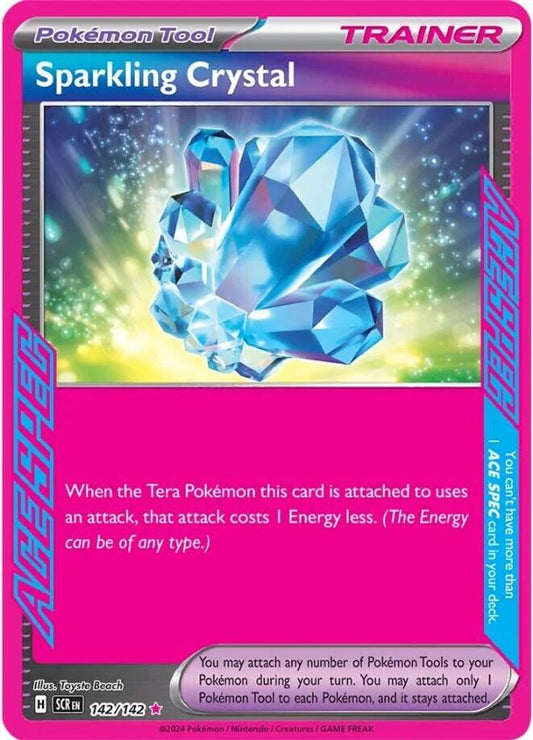Sparkling Crystal 142  - Holofoil SV07 Stellar Crown - ACE SPEC Rare