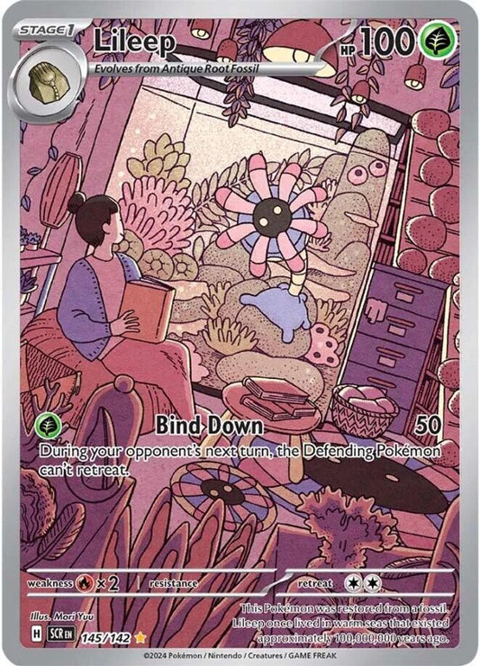 Lileep 145/142  - Holofoil SV07 Stellar Crown - Illustration Rare