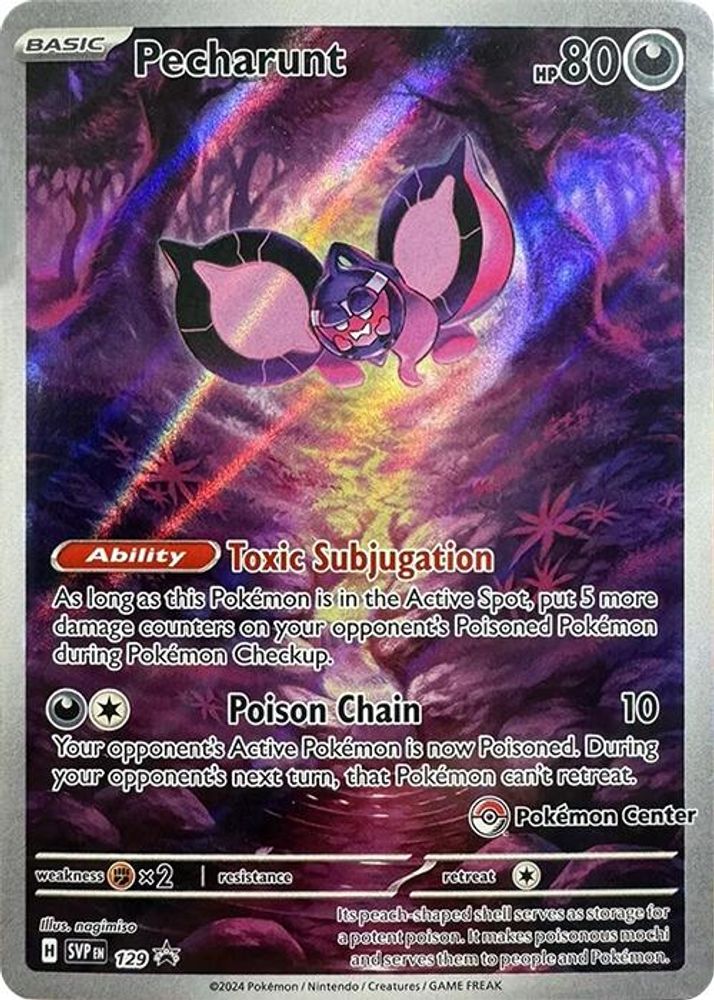 Pecharunt (Pokemon Center Exclusive) 129  - Holofoil SV Scarlet & Violet Promo Cards - Promo