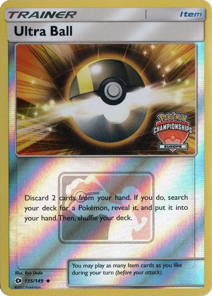Ultra Ball (Europe Championships) 135/149  - Reverse Holofoil League & Championship Cards - Promo