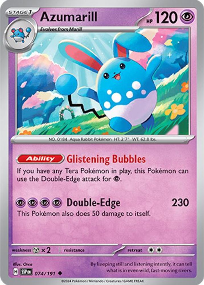 Azumarill 074  SV08 Surging Sparks - Uncommon