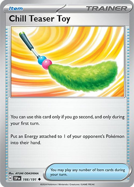 Chill Teaser Toy 166  - Reverse Holofoil SV08 Surging Sparks - Uncommon