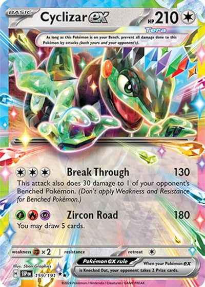 Cyclizar ex 159/191  - Holofoil SV08 Surging Sparks - Double Rare