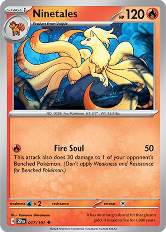 Ninetales 017  SV08 Surging Sparks - Uncommon