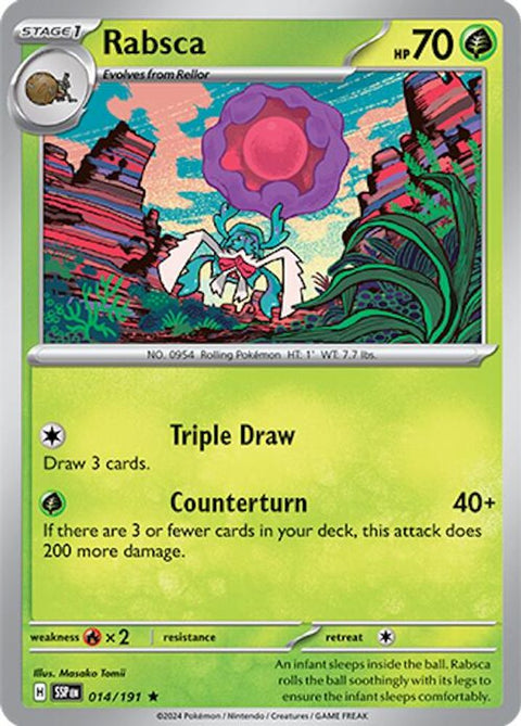 Rabsca 014  - Reverse Holofoil SV08 Surging Sparks - Rare