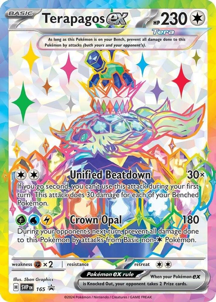 Terapagos ex 165  - Holofoil SV Scarlet & Violet Promo Cards - Promo