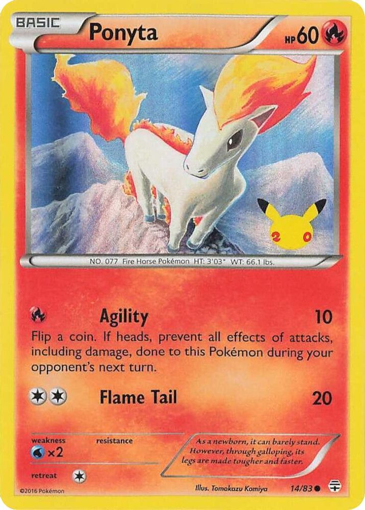Ponyta 014  - Holofoil Celebrations - Promo