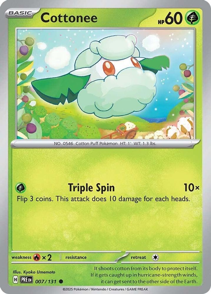 Cottonee 007  SV Prismatic Evolutions - Common