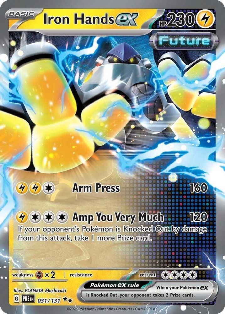 Iron Hands ex 031/131  - Holofoil SV Prismatic Evolutions - Double Rare