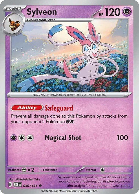 Sylveon 040  - Reverse Holofoil SV Prismatic Evolutions - Rare