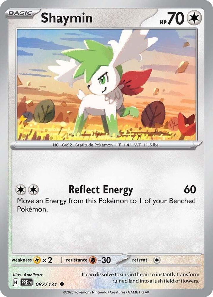 Shaymin 087  SV Prismatic Evolutions - Uncommon