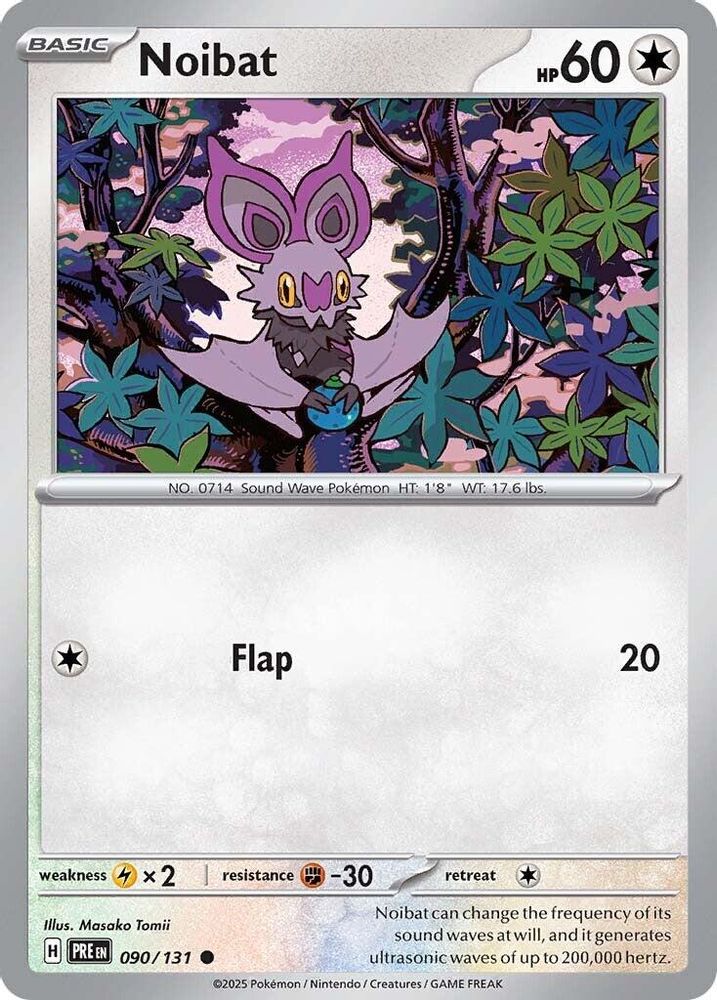Noibat 090  - Reverse Holofoil SV Prismatic Evolutions - Common