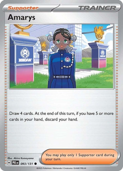 Amarys 093/131  - Reverse Holofoil SV Prismatic Evolutions - Common