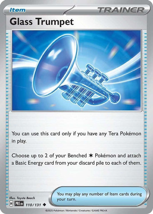 Glass Trumpet 110  - Reverse Holofoil SV Prismatic Evolutions - Uncommon