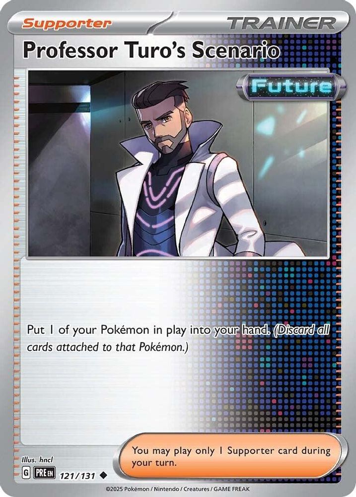 Professor Turo's Scenario 121  - Reverse Holofoil SV Prismatic Evolutions - Uncommon