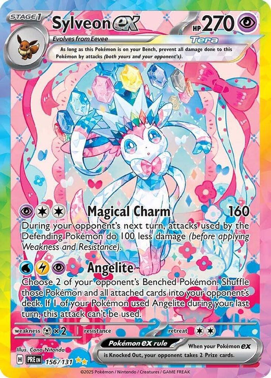 Sylveon ex 156/131  - Holofoil SV Prismatic Evolutions - Special Illustration Rare
