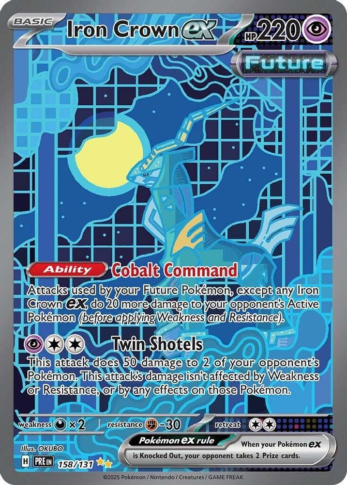 Iron Crown ex 158  - Holofoil SV Prismatic Evolutions - Special Illustration Rare