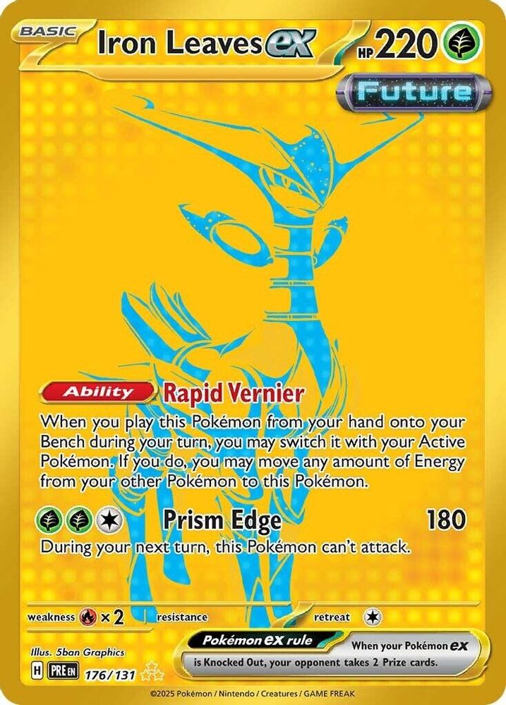 Iron Leaves ex 176  - Holofoil SV Prismatic Evolutions - Hyper Rare