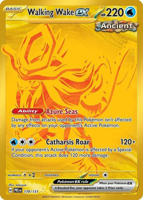 Walking Wake ex 178  - Holofoil SV Prismatic Evolutions - Hyper Rare