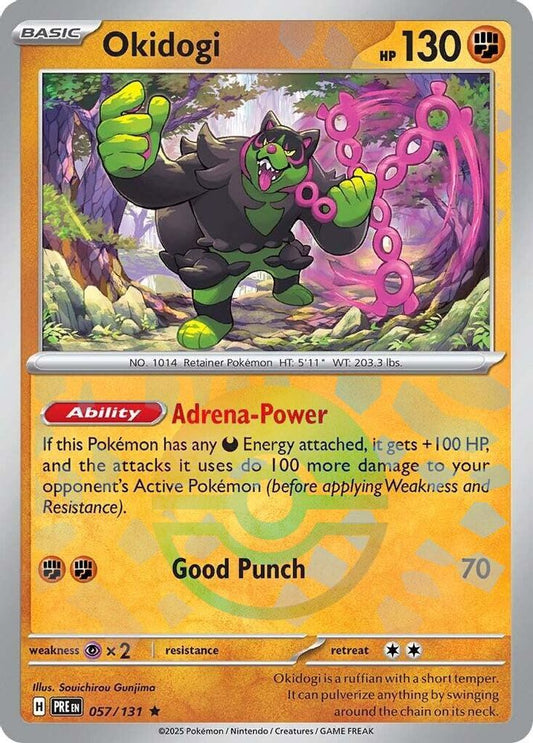 Okidogi (Poke Ball Pattern) 057  - Holofoil SV Prismatic Evolutions - Rare