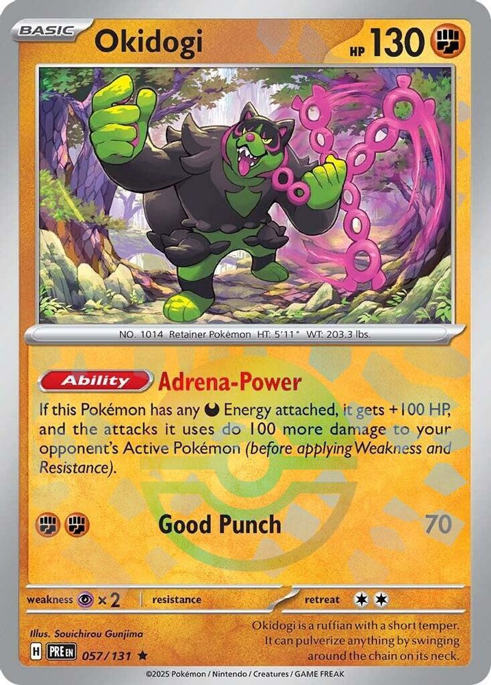 Okidogi (Poke Ball Pattern) 057  - Holofoil SV Prismatic Evolutions - Rare