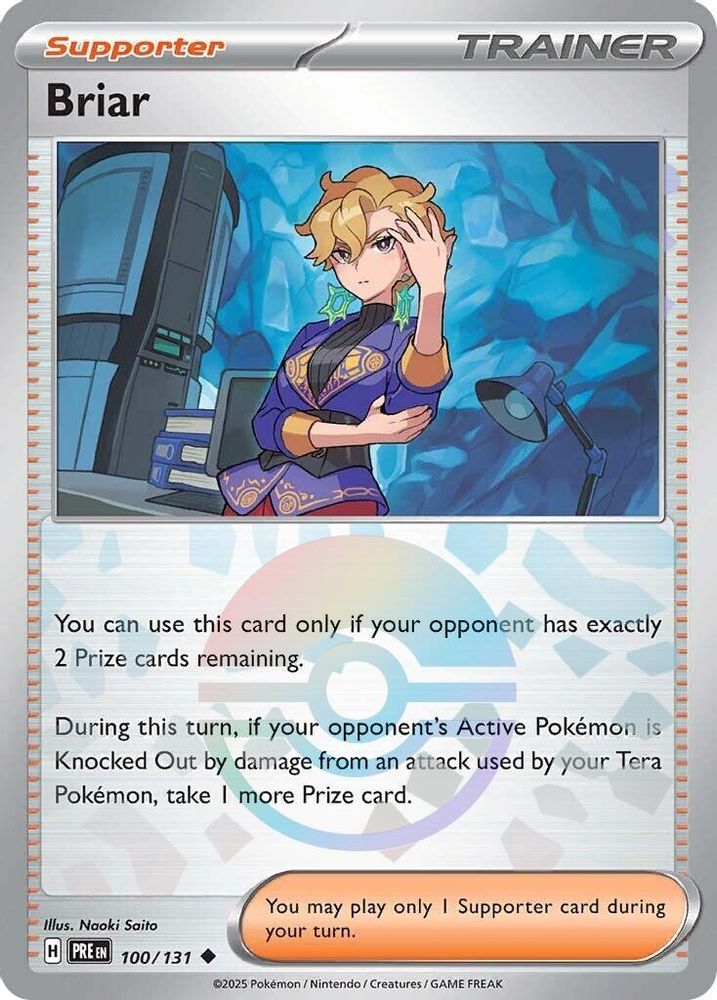 Briar (Poke Ball Pattern) 100  - Holofoil SV Prismatic Evolutions - Uncommon