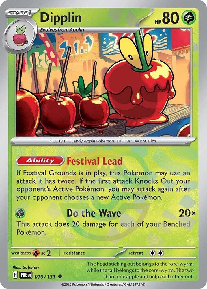 Dipplin (Master Ball Pattern) 010  - Holofoil SV Prismatic Evolutions - Uncommon