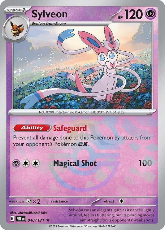 Sylveon (Master Ball Pattern) 040  - Holofoil SV Prismatic Evolutions - Rare