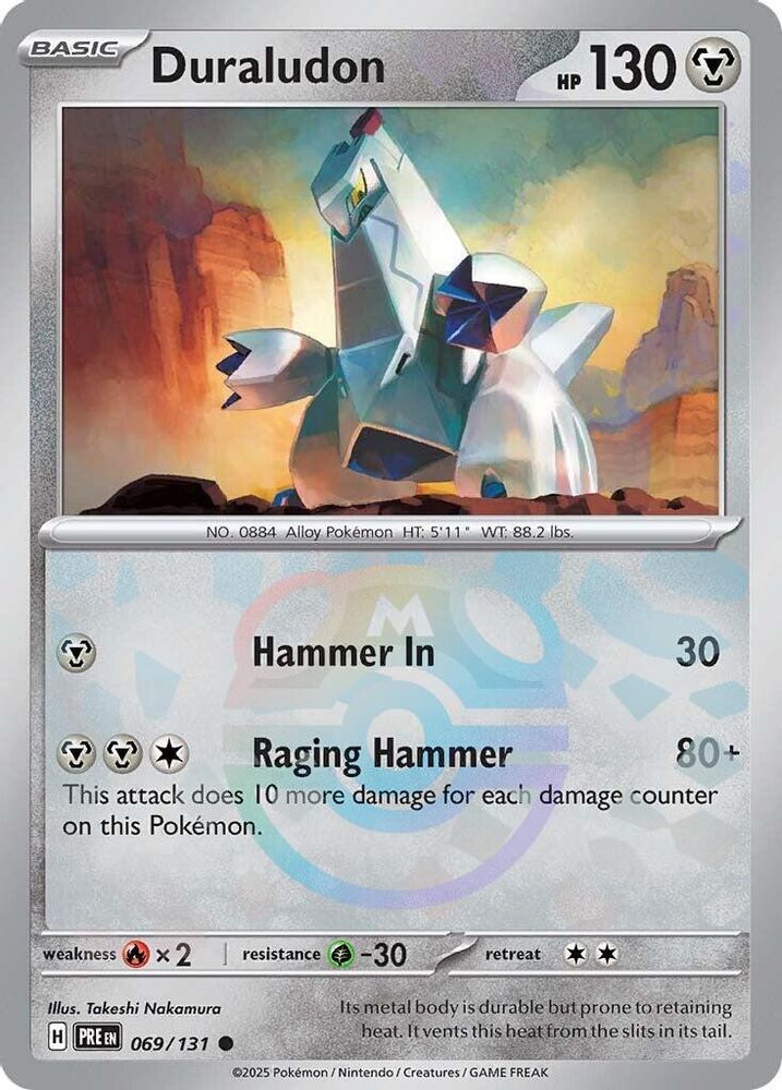 Duraludon (Master Ball Pattern) 069  - Holofoil SV Prismatic Evolutions - Common