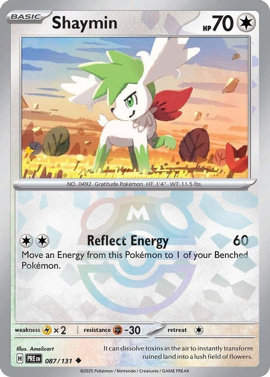 Shaymin (Master Ball Pattern) 087  - Holofoil SV Prismatic Evolutions - Uncommon