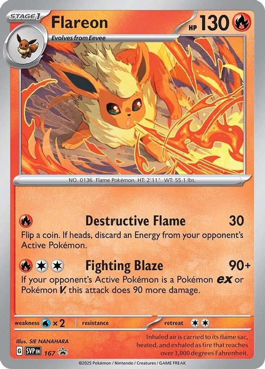 Flareon (Cosmos Holo) 167  - Holofoil SV Scarlet & Violet Promo Cards - Promo