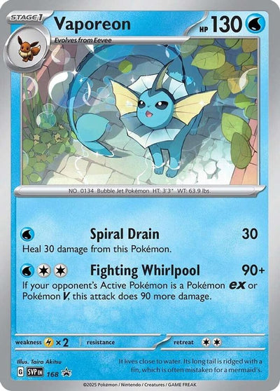 Vaporeon (Cosmos Holo) 168  - Holofoil SV Scarlet & Violet Promo Cards - Promo