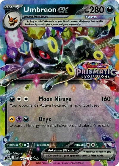 Umbreon ex (Prismatic Evolutions Stamp) 060/131  - Holofoil Miscellaneous Cards & Products - Promo