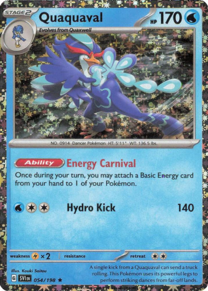 Quaquaval (Sparkle Holo) 054/198  - Holofoil Miscellaneous Cards & Products - Promo