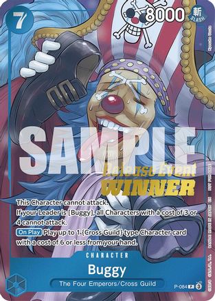 Buggy (OP10 Release Event Winner) (P-084) - One Piece Promotion Cards Foil
