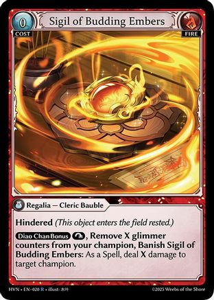 Sigil of Budding Embers (020) - Abyssal Heaven Foil