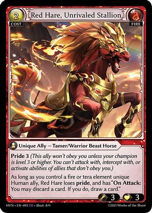 Red Hare, Unrivaled Stallion (095) - Abyssal Heaven Foil