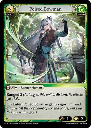 Poised Bowman (166) - Abyssal Heaven Foil