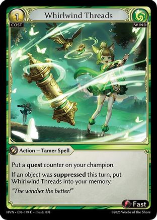 Whirlwind Threads (179) - Abyssal Heaven Foil