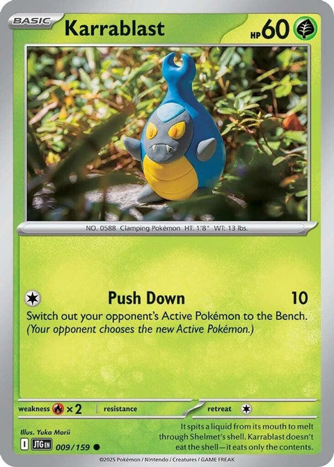 Karrablast 009  - Reverse Holofoil SV09 Journey Together - Common