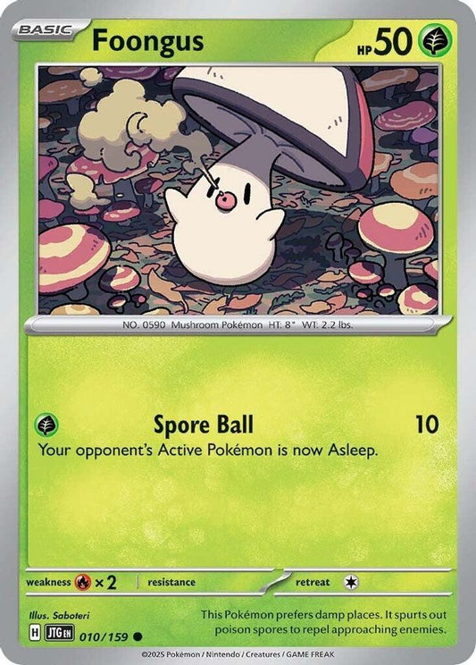 Foongus 010  - Reverse Holofoil SV09 Journey Together - Common