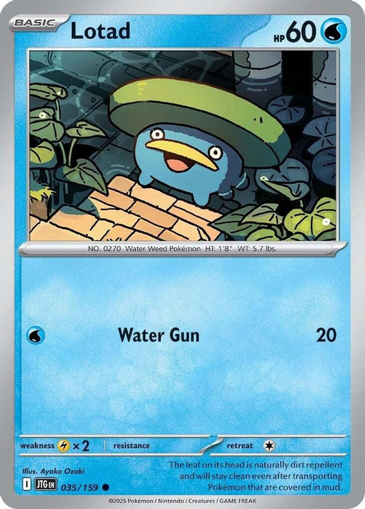 Lotad 035  - Reverse Holofoil SV09 Journey Together - Common