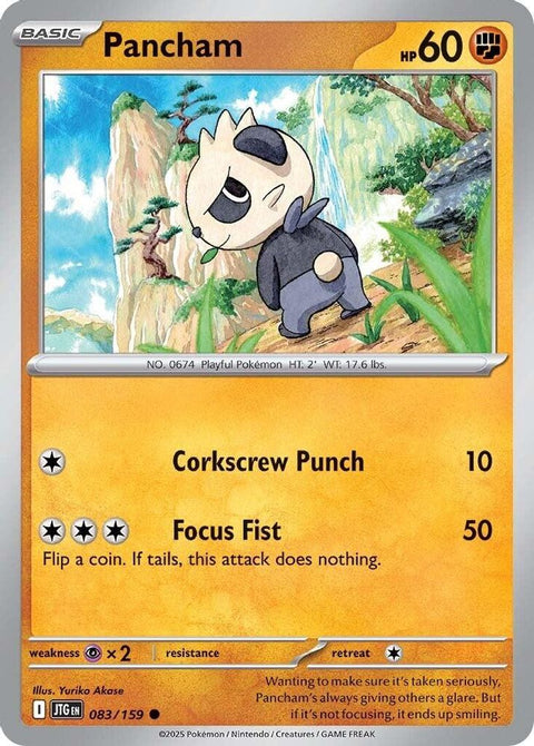 Pancham 083  - Reverse Holofoil SV09 Journey Together - Common