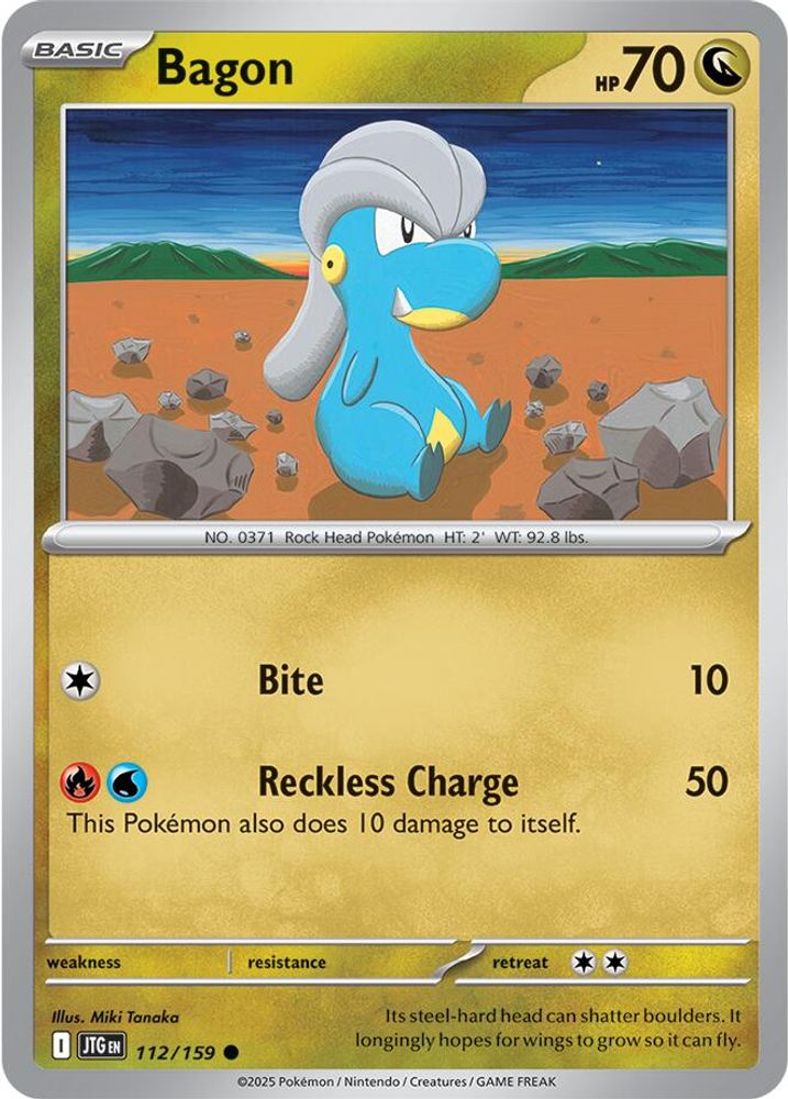 Bagon 112  - Reverse Holofoil SV09 Journey Together - Common