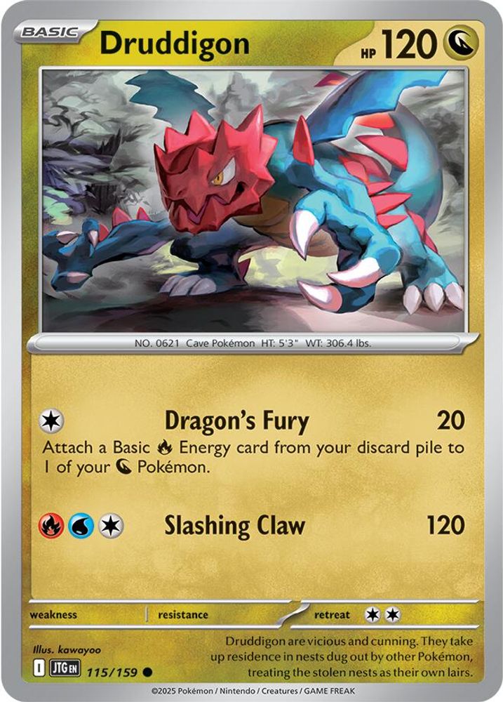 Druddigon 115  SV09 Journey Together - Common