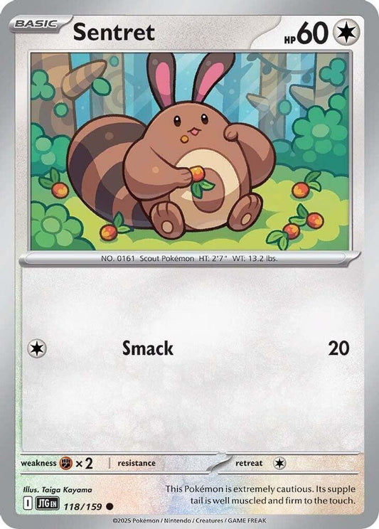 Sentret 118  - Reverse Holofoil SV09 Journey Together - Common