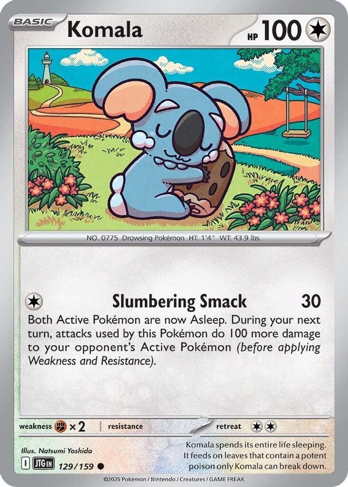 Komala 129  - Reverse Holofoil SV09 Journey Together - Common