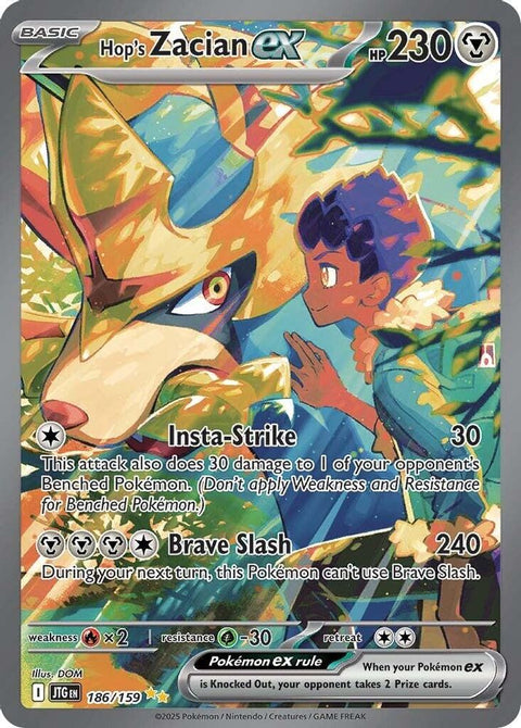 Hop's Zacian ex 186/159 SIR