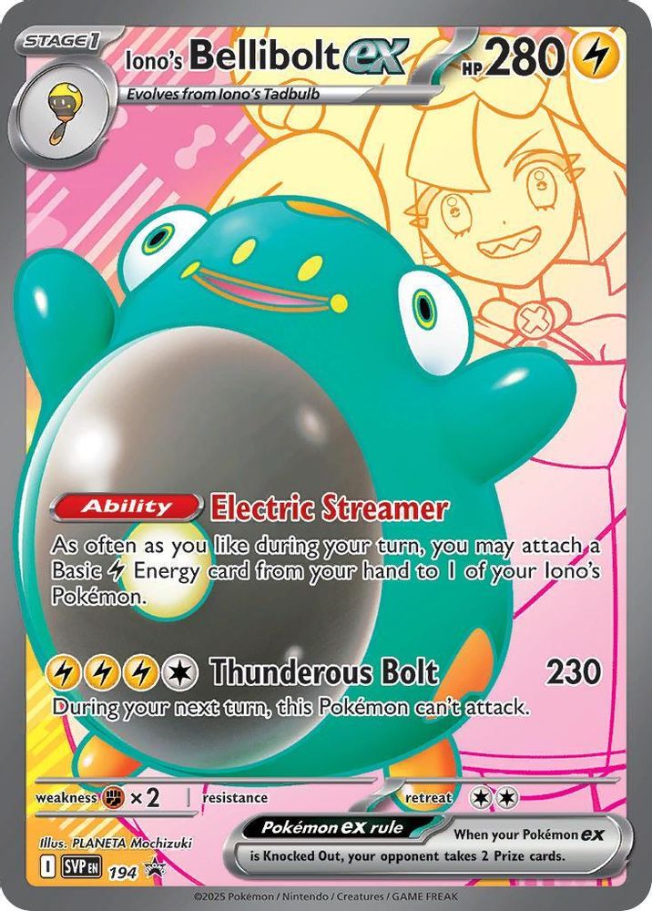 Iono's Bellibolt ex 194  - Holofoil SV Scarlet & Violet Promo Cards - Promo